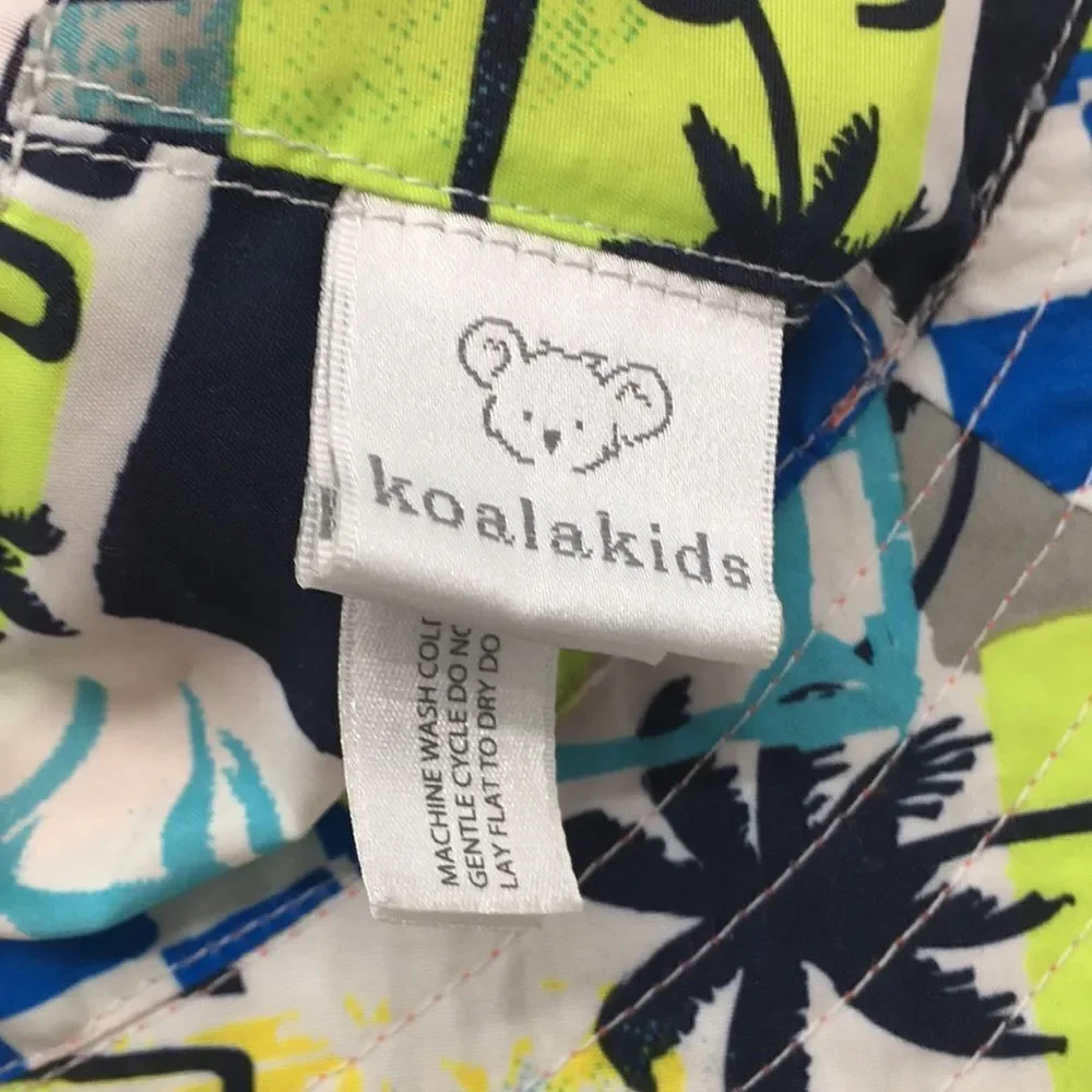 Koala Kids 4T Bucket Water Resistant Sunhat Bu let swim hat Bright Coral colored
